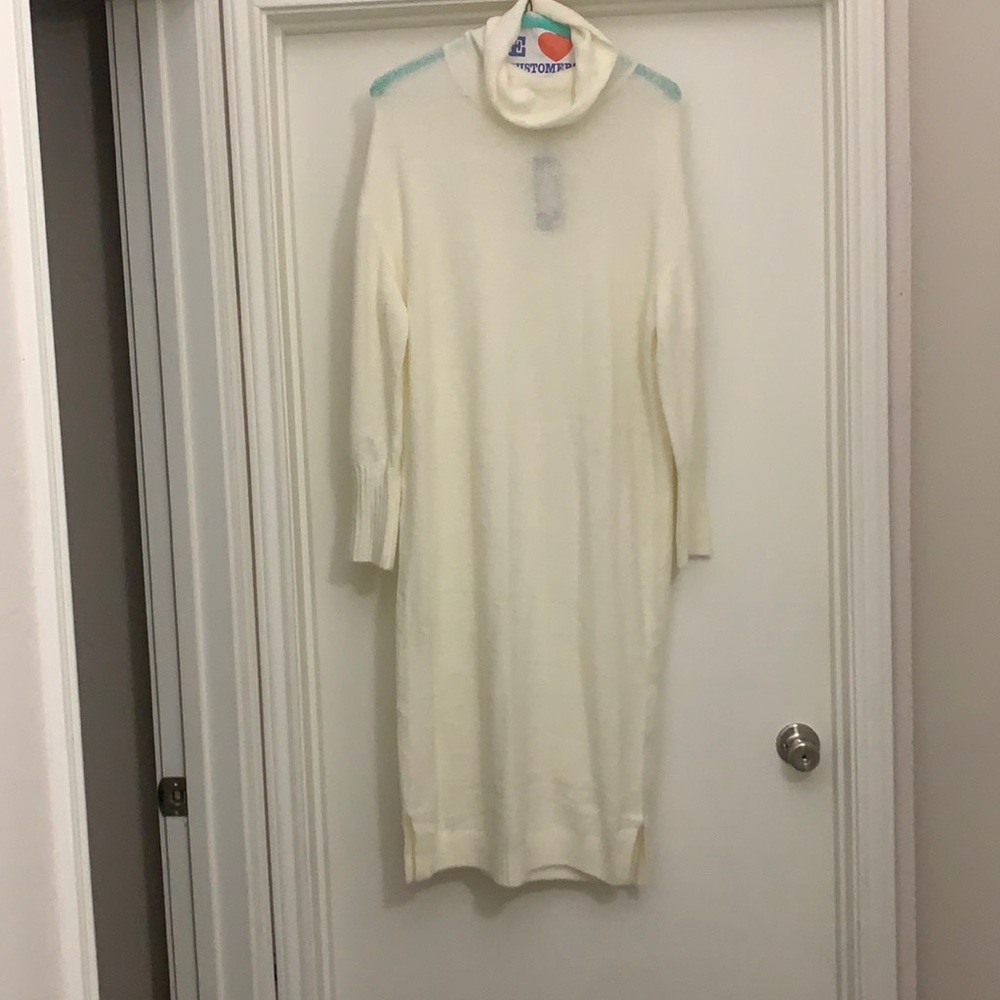 Cream Long Sleeve Dress – Minimal, Classy, Elevated Look